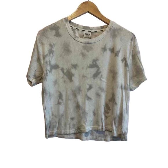 Victoria’s Secret PINK tie dye crop tshirt - Picture 1 of 3